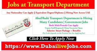 Jobs at transport department abudhabi