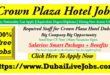 Crown plaza hotel jobs in dubai