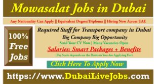 Mowasalat Jobs in Dubai