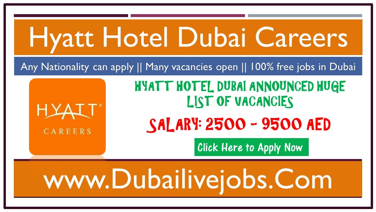 Hyatt Hotel Careers Dubai