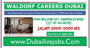 Waldorf Astoria DIFC Hotel Careers