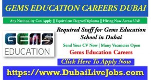 Gems Education Careers in Dubai