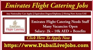 Emirates Flight Catering Careers in Dubai