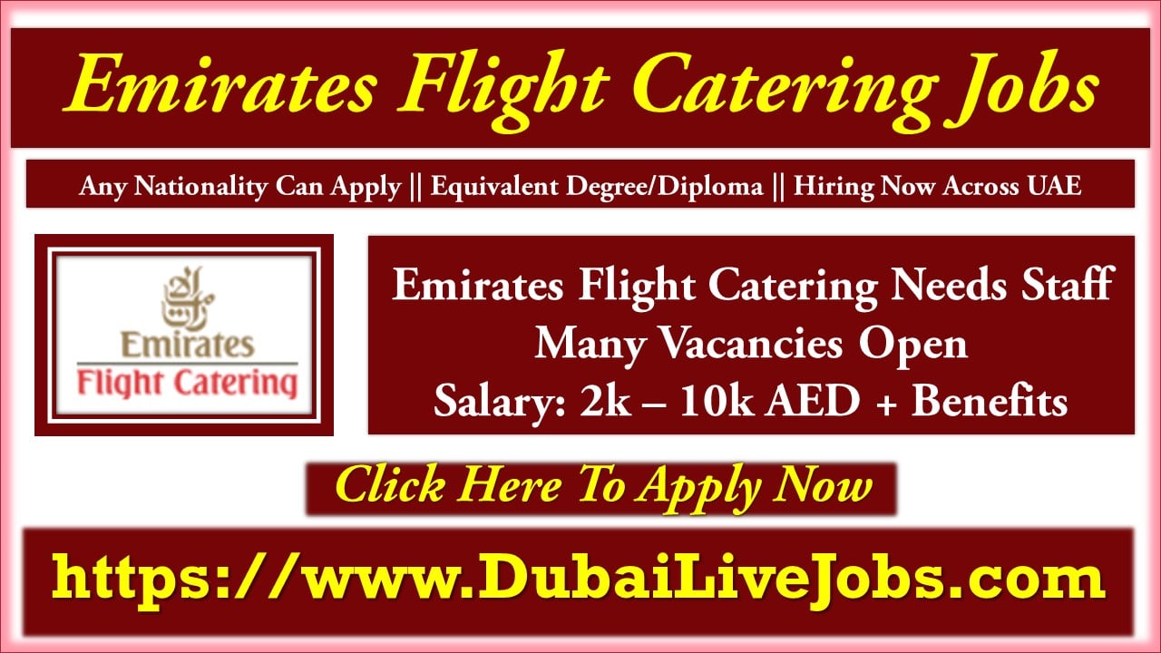 Emirates Flight Catering Careers in Dubai