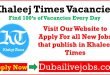 khaleej times jobs in Dubai