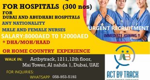 Nurses jobs in Dubai