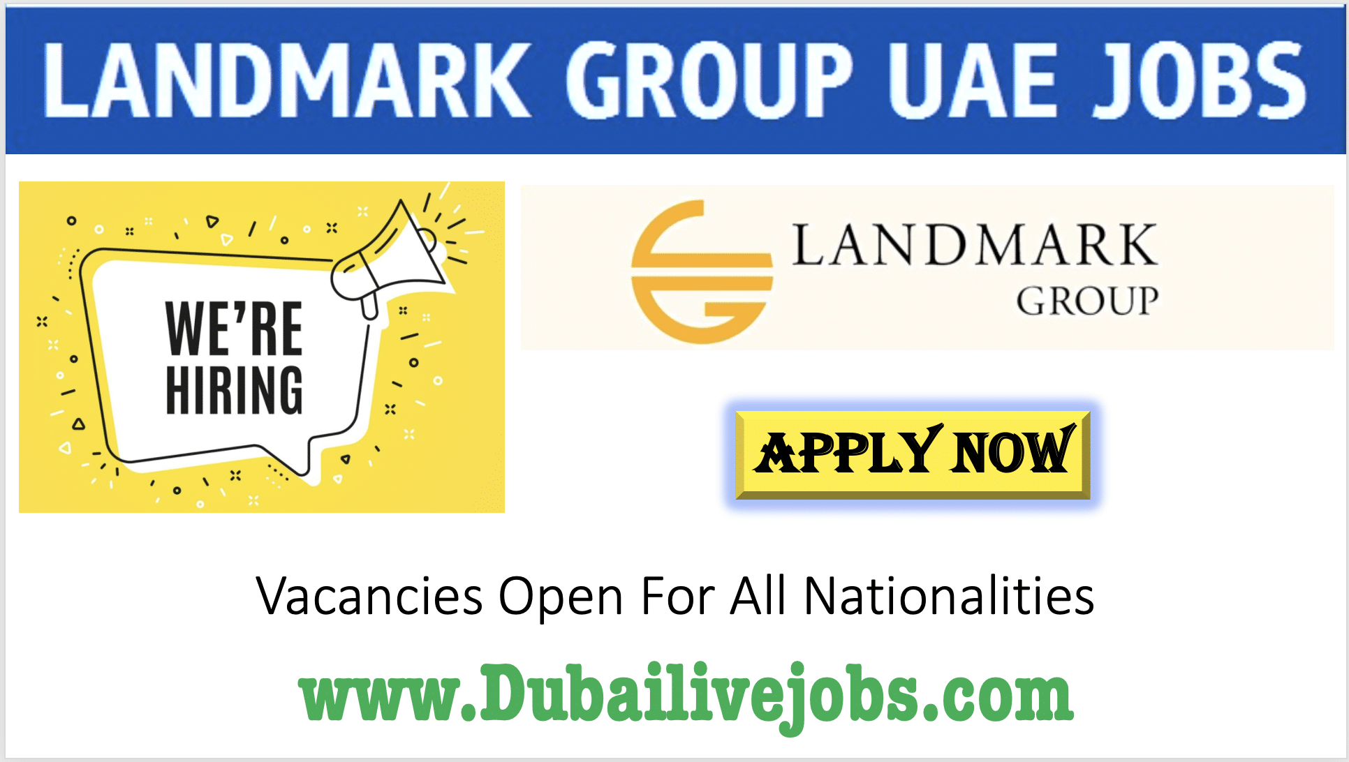 landmark group Dubai careers