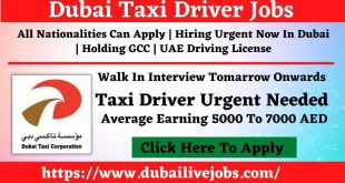 Dubai Taxi Vacancies