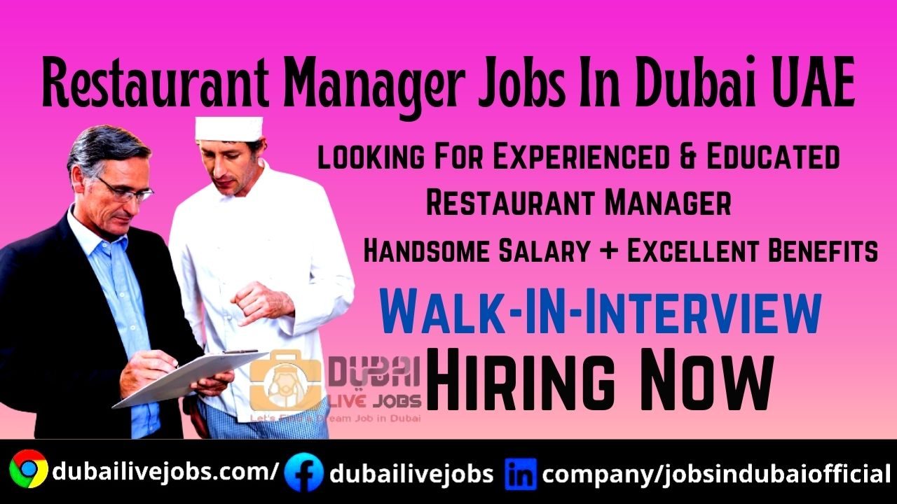Restaurant Jobs In Dubai