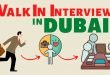 walk in interview in Dubai