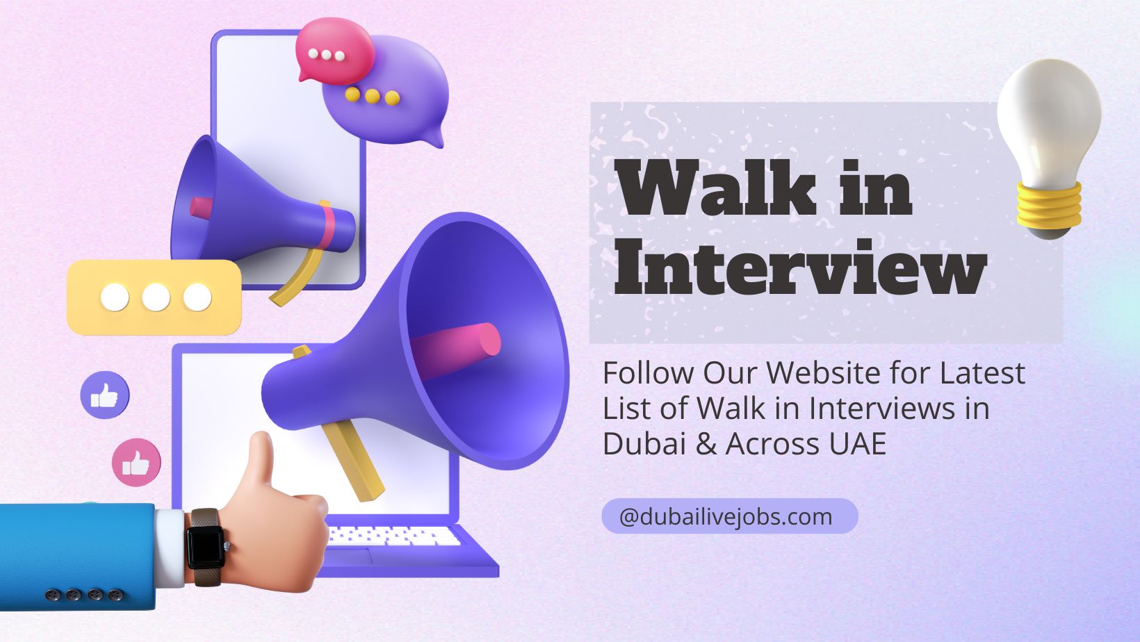 Walk in Interview in Dubai Today & Tomorrow