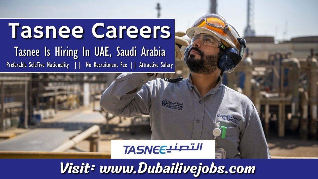Tasnee Careers In Saudi Arabia