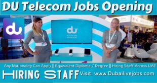 Du Telecom Jobs in Dubai - Du Telecom Careers