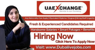 UAE Exchange Jobs In Dubai, UAE Exchange Careers In Dubai