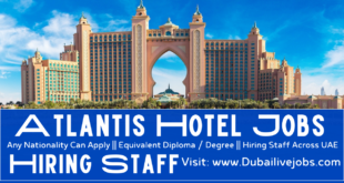 Atlantis Hotel Jobs In Dubai, Atlantis Hotel Careers In Dubai